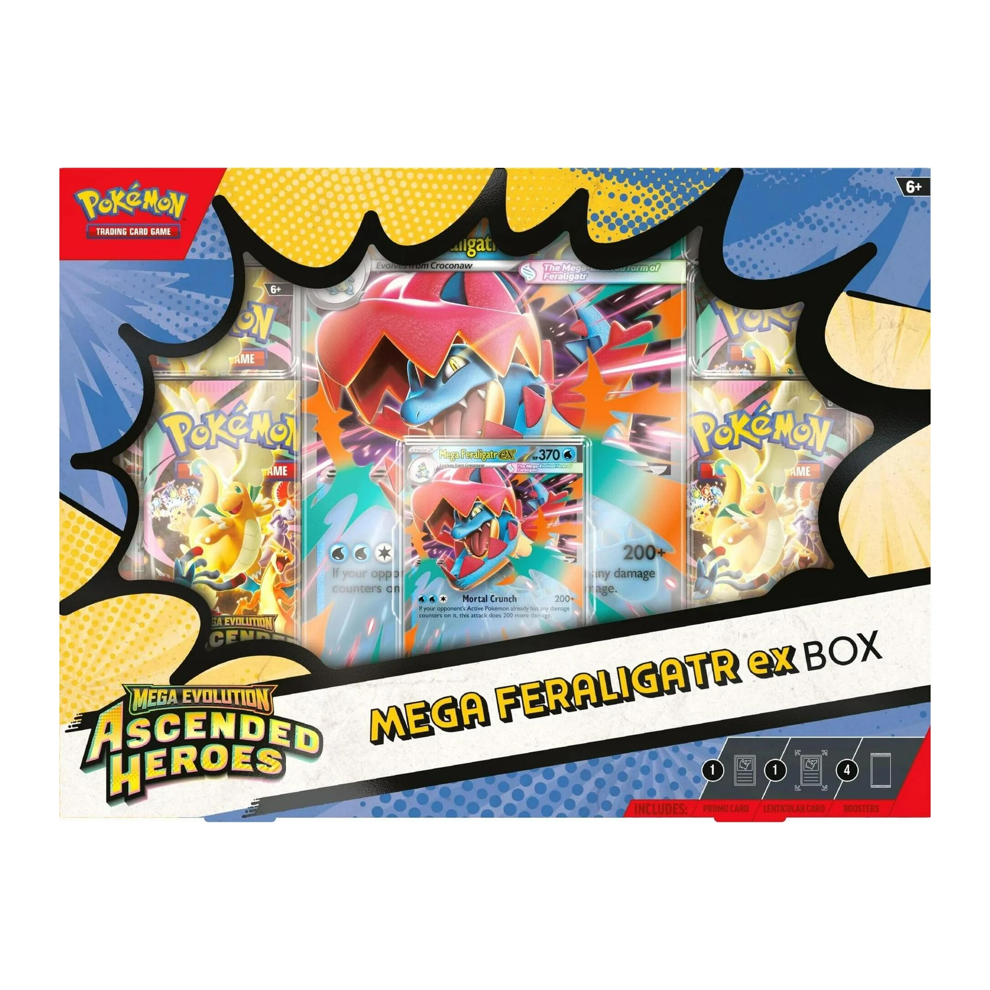 Sealed Pokémon TCG Mega Evolution Ascended Heroes Mega Feraligatr ex Box, English